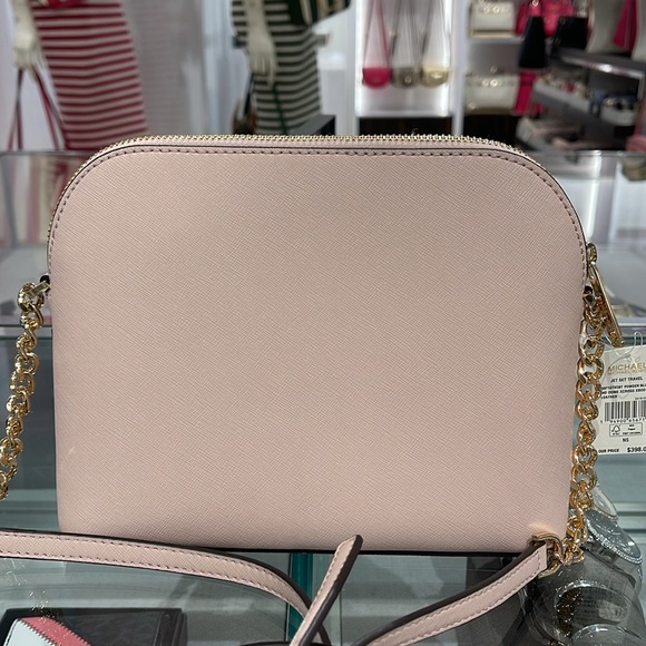 MICHAEL KORS 
Jet Set Travel Medium Dome Crossbody Bag XCROSS XBODY
Powder Blash - Picture 8 of 16
